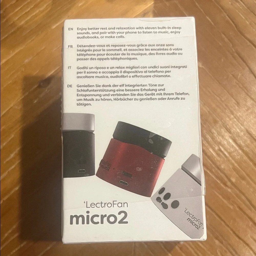Micro2 Black Portable Sound Machine sealed